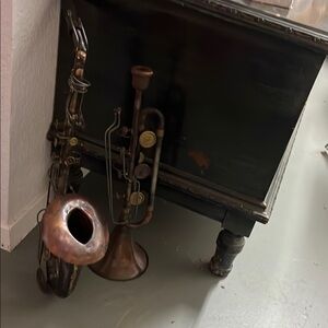 Art deco vintage musical instruments